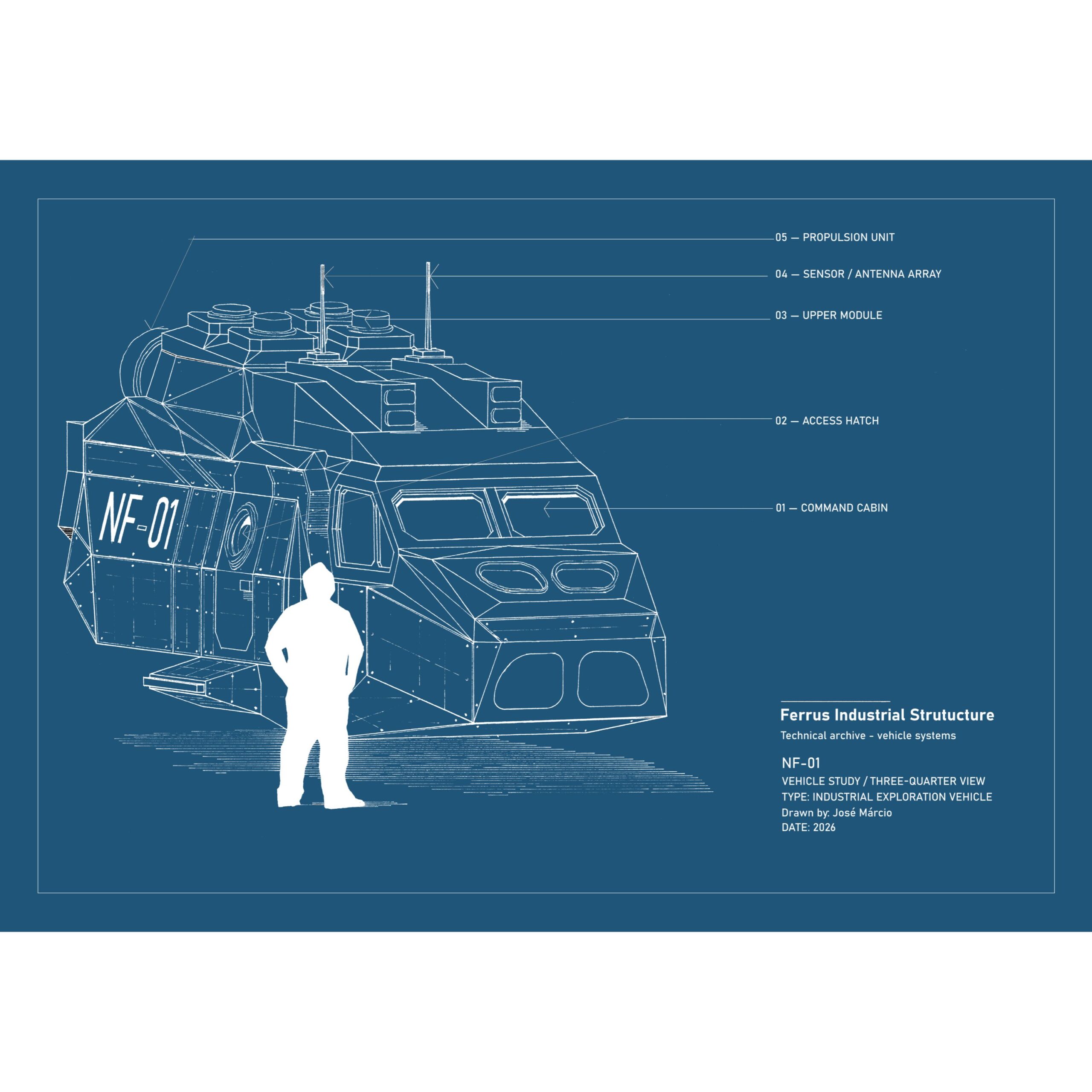 NF-01 Technical Blueprint - Ferrus Industrial Structure