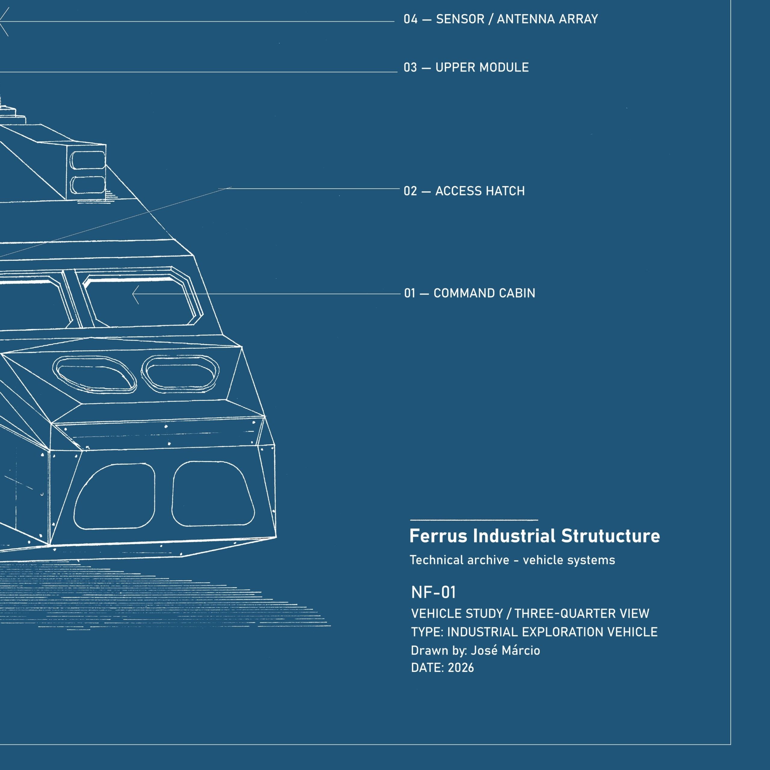 NF-01 Technical Blueprint - Ferrus Industrial Structure - Imagem 3