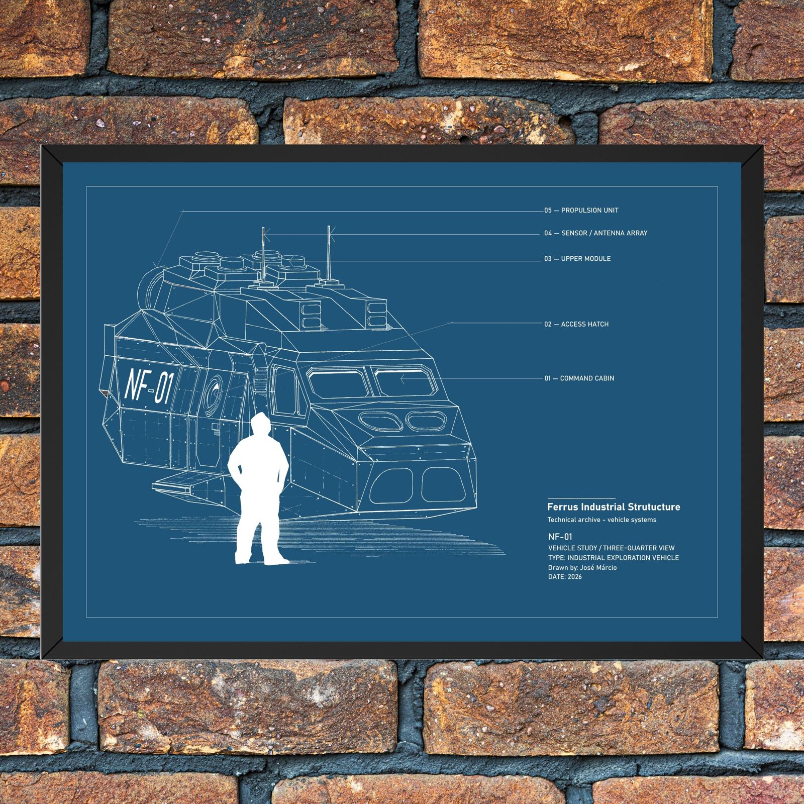 NF-01 Technical Blueprint - Ferrus Industrial Structure - Imagem 6