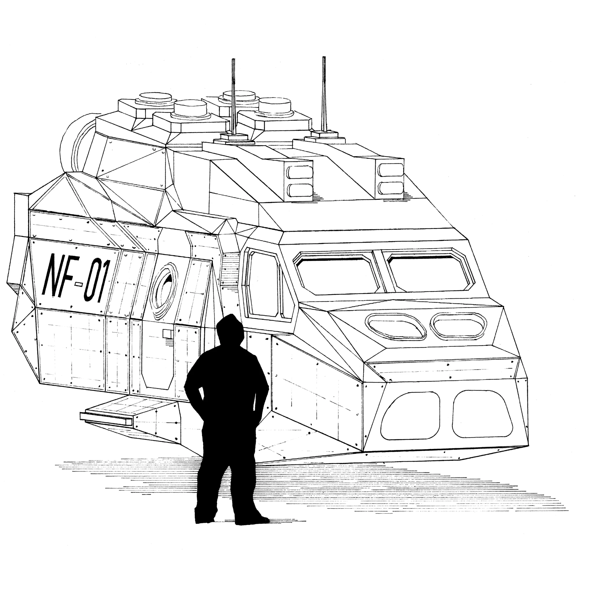 NF-01 Ink Technical Art – Ferrus Industrial Structure - Imagem 3