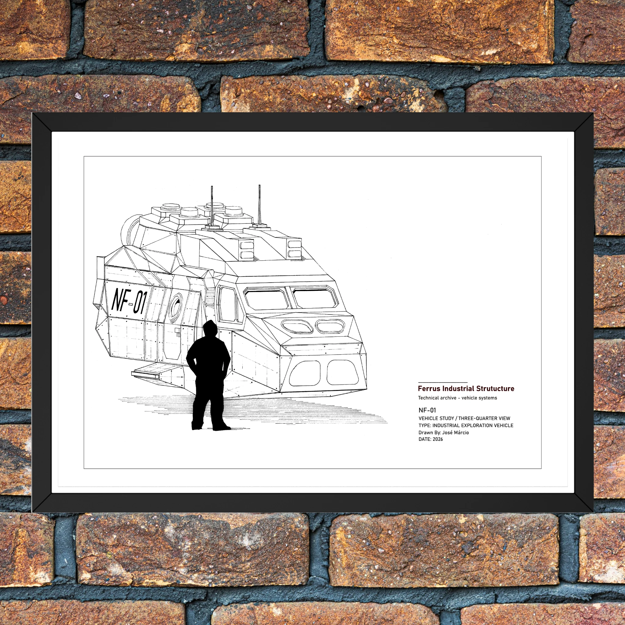 NF-01 Ink Technical Art – Ferrus Industrial Structure - Imagem 4