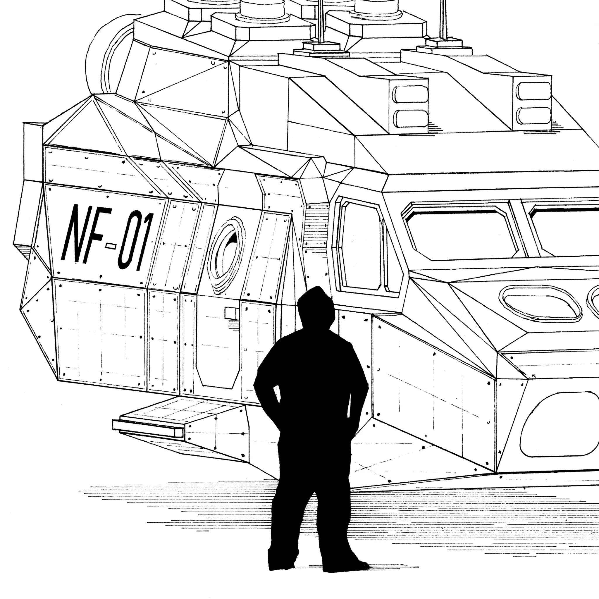 NF-01 Ink Technical Art – Ferrus Industrial Structure - Imagem 5