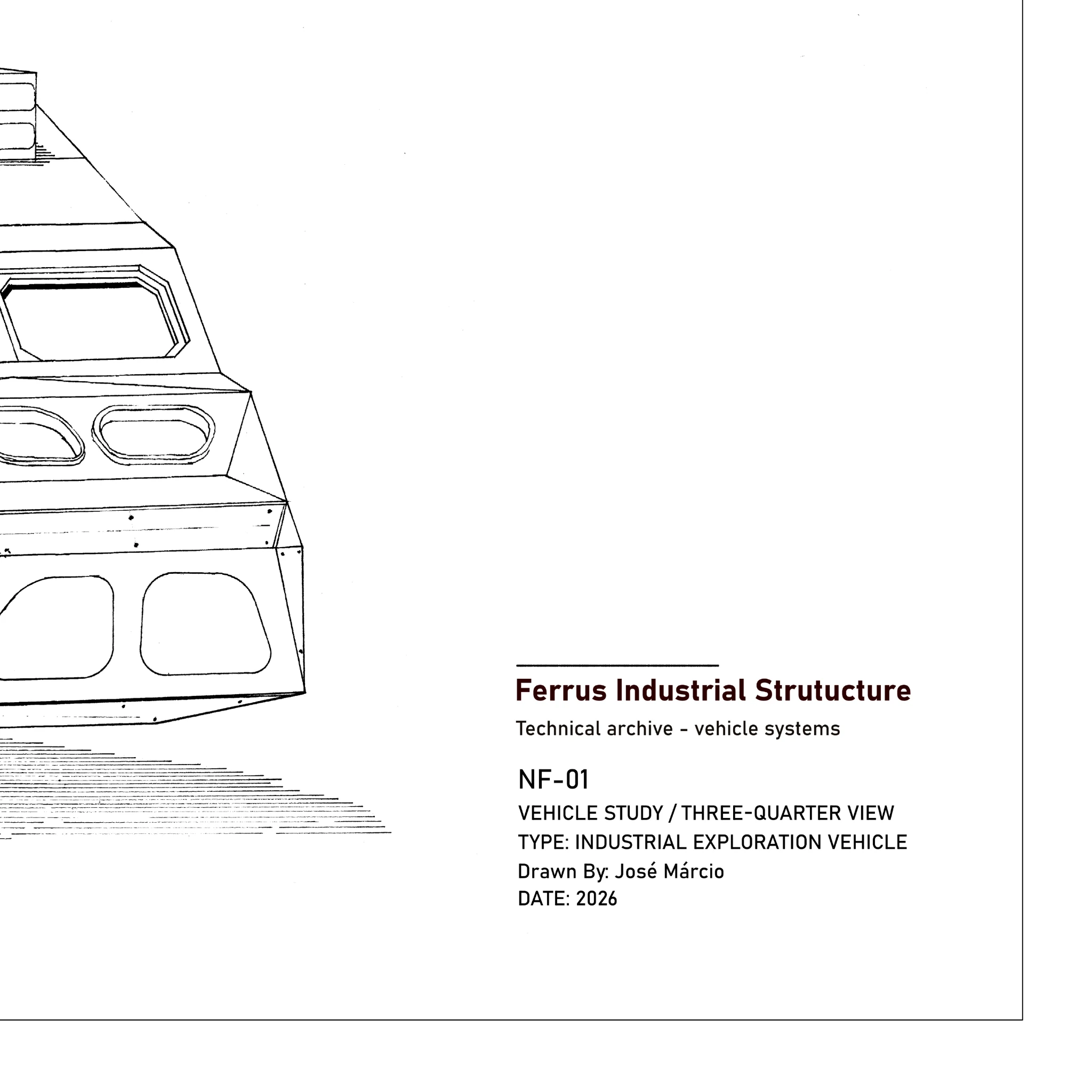 NF-01 Ink Technical Art – Ferrus Industrial Structure - Imagem 6